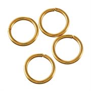 O-ringe. Åben. Forgyldt. 8 mm. 50 stk.